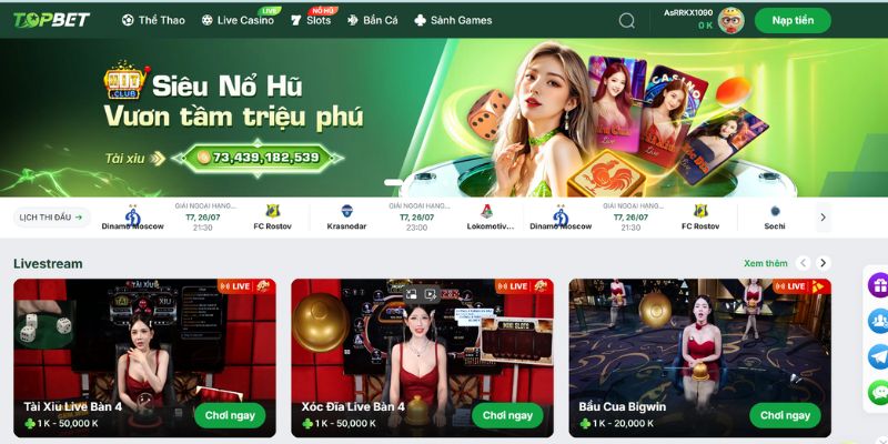 TOPBET - Nhà Cái Uy Tín Với Tỷ Lệ Cá Cược Xanh Chín 2 Thông tin tổng quan về nhà cái TOPBET